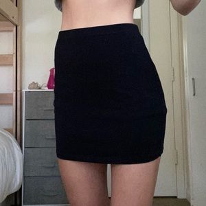 Brandy Melville black cotton skirt